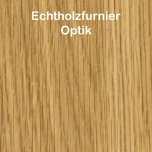Oberfläche Echtholzfurnier-Optik Eiche für Raumteiler-Lamellen